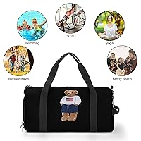 Amazon | くま ポロベアー ジムバッグ スポーツバッグ メンズ